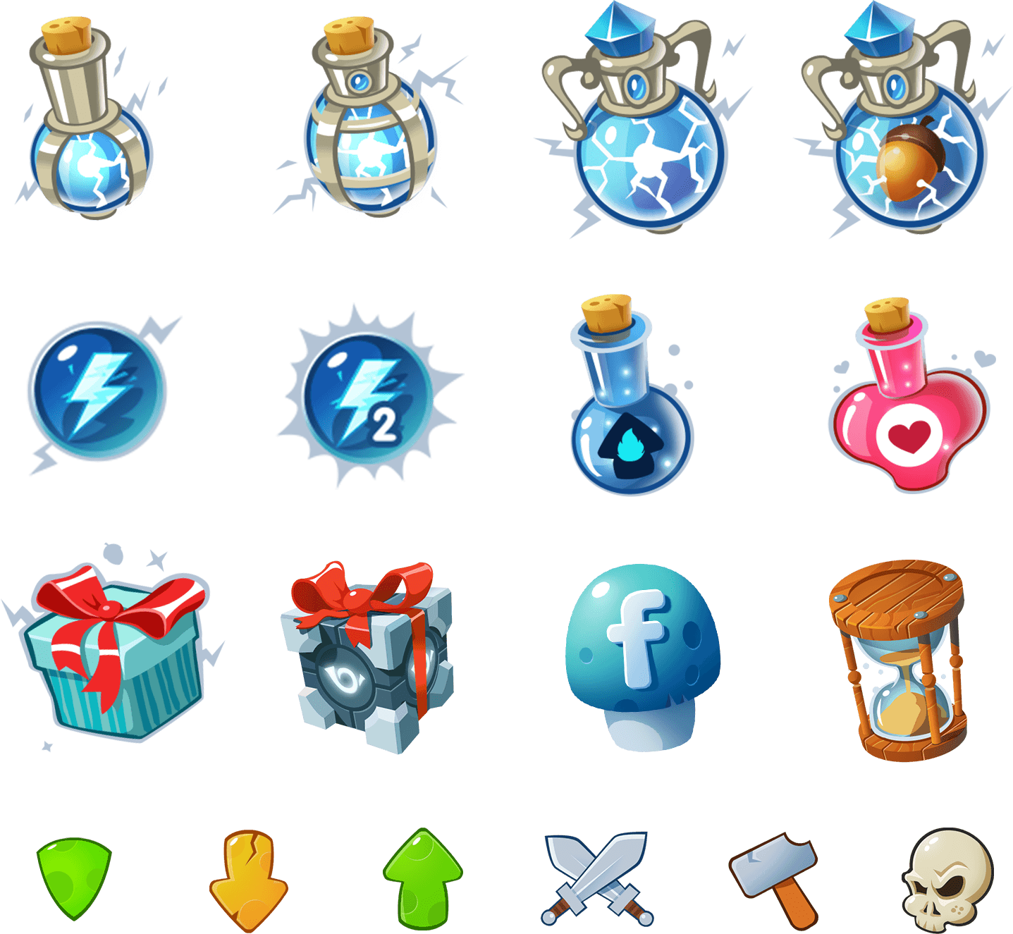 Icons and boosters