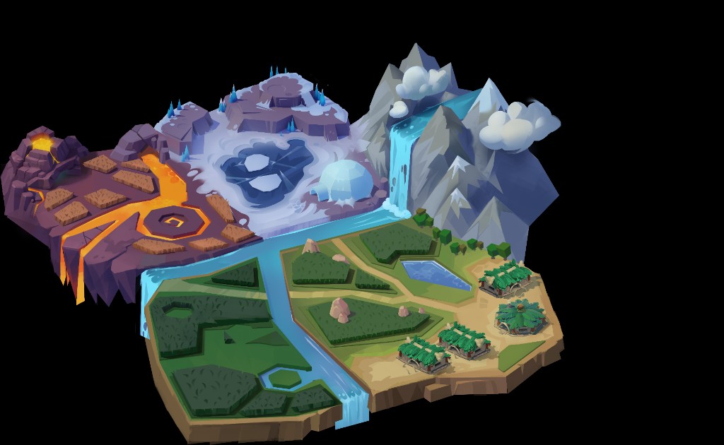 World map — earlier pass