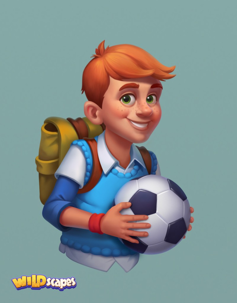 Boy with a soccer ball
