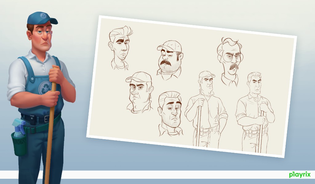 Zookeeper — sketches and final render